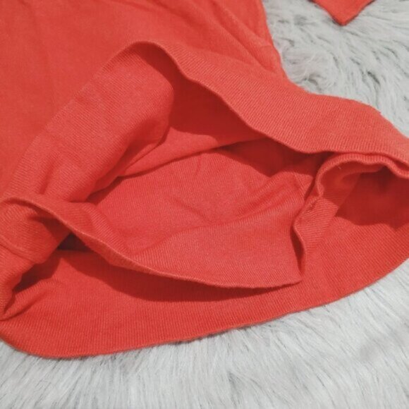 Vintage 90s LE CHATEAU High Collar Surplice Knit Red Top - Picture 6 of 12